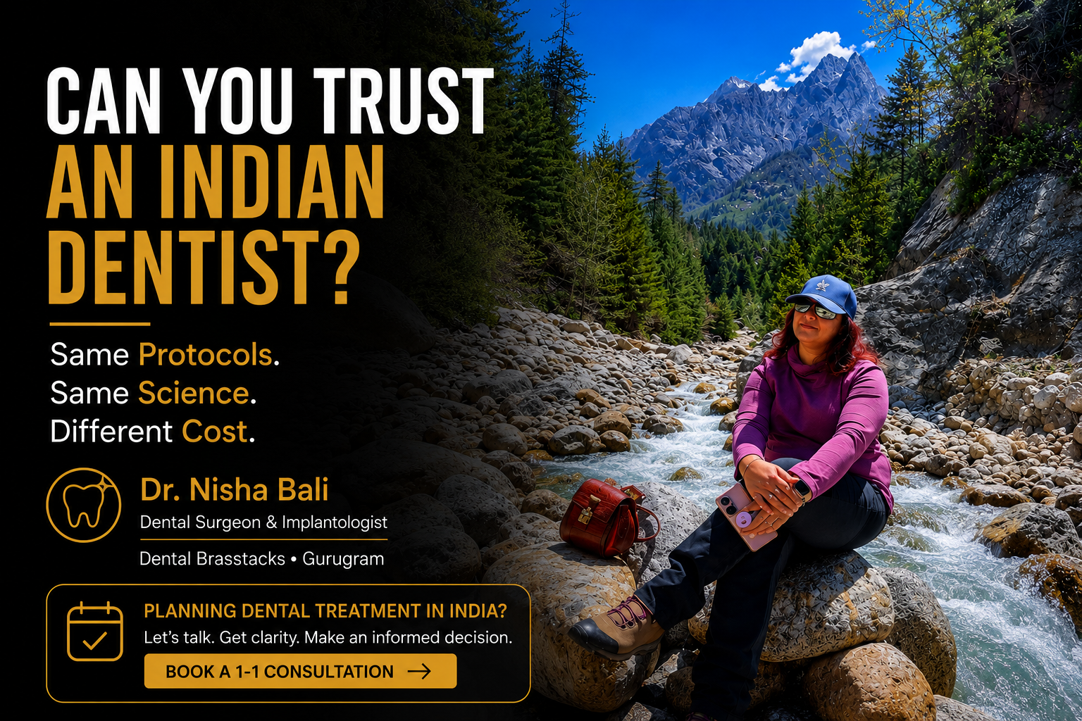 Can you trust an Indian dentist? Same protocols, same science, different cost — Dr. Nisha Bali, Dental Brasstacks, Gurugram.