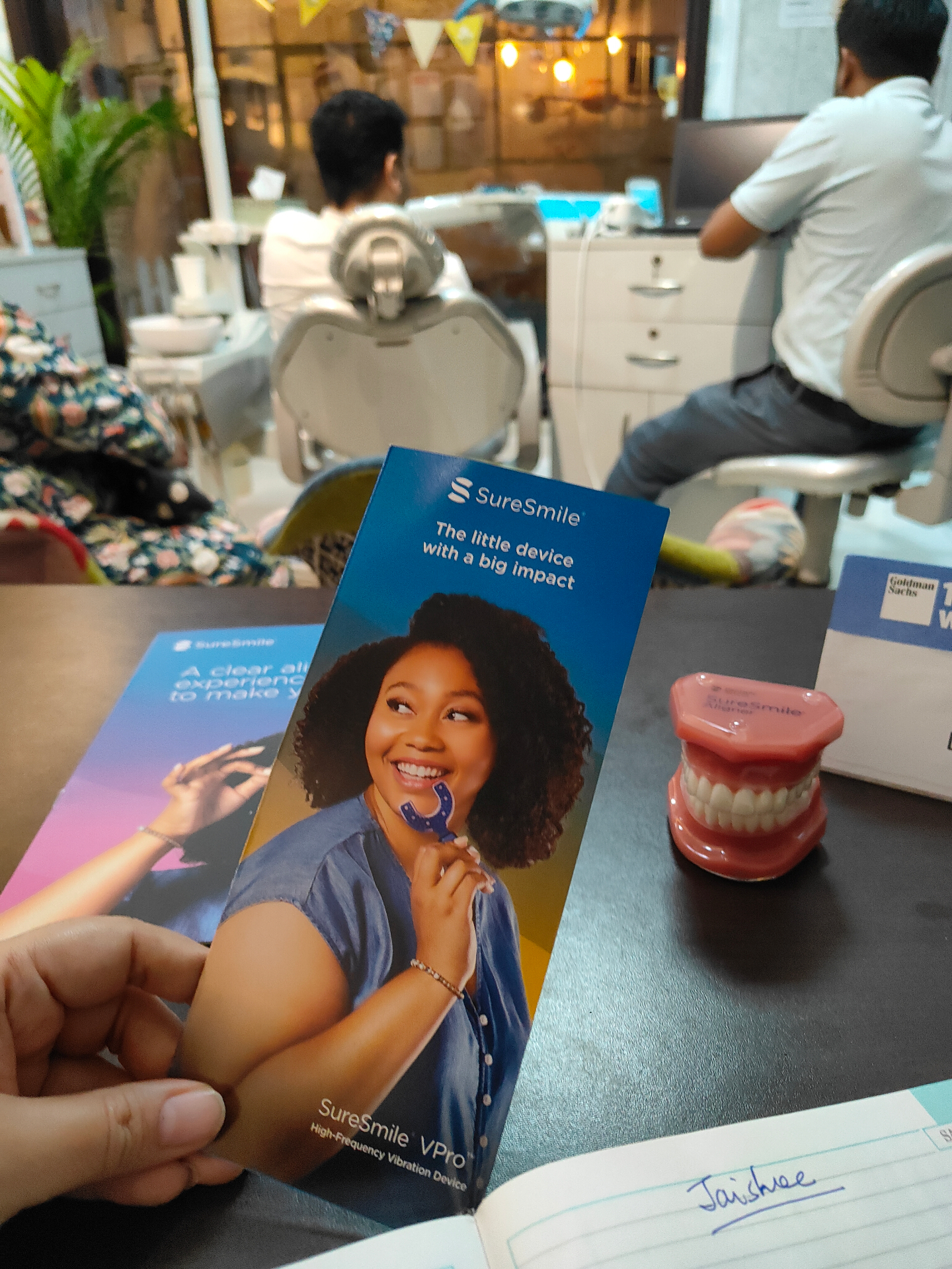 SureSmile VPro patient information and demonstration model at Dental Brasstacks